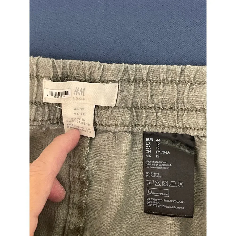 H&M linen joggers